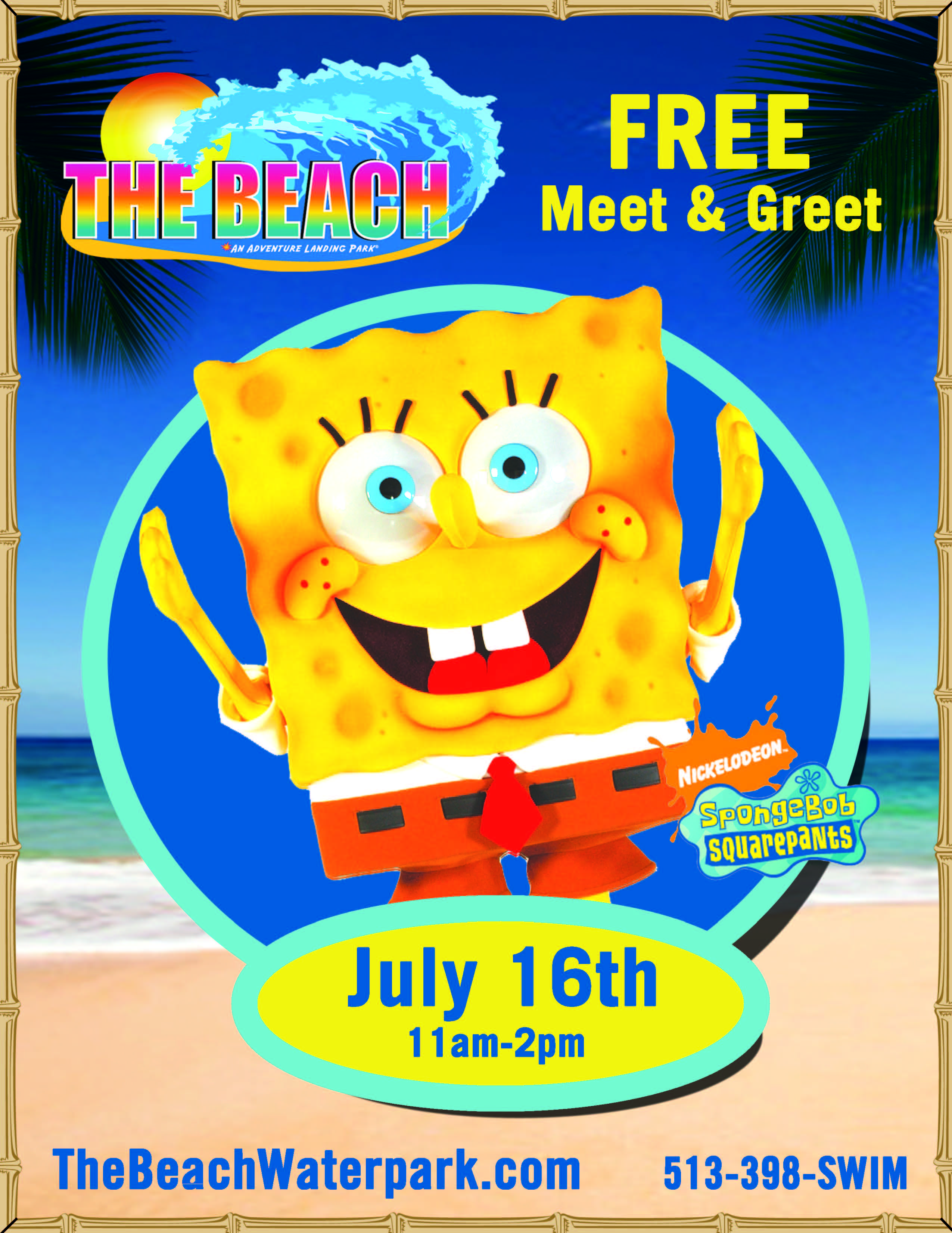 SpongeBob SquarePants Meet and Greet | The Beach Waterpark | Mason, Ohio